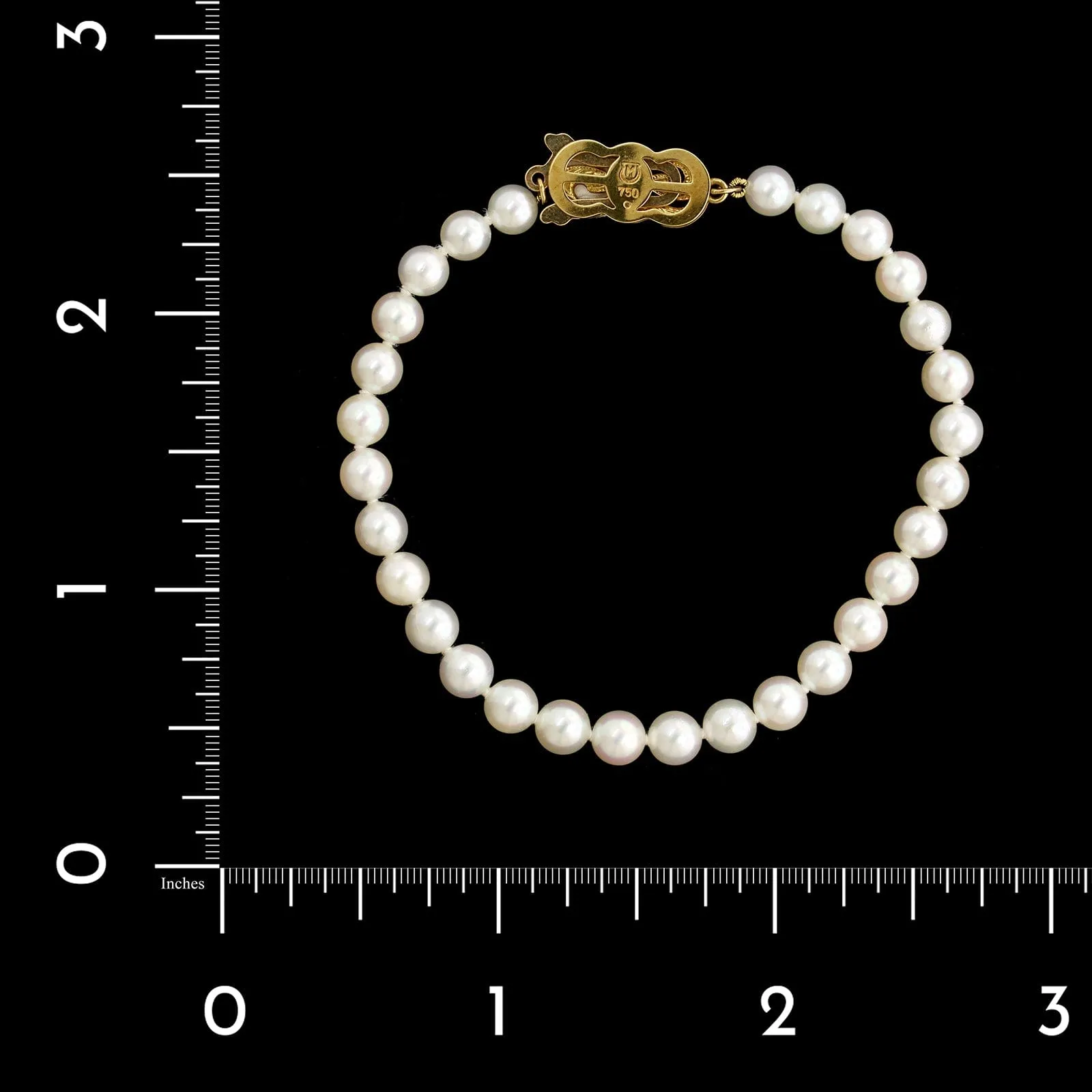 Mikimoto Estate Akoya Cultured Pearl Bracelet