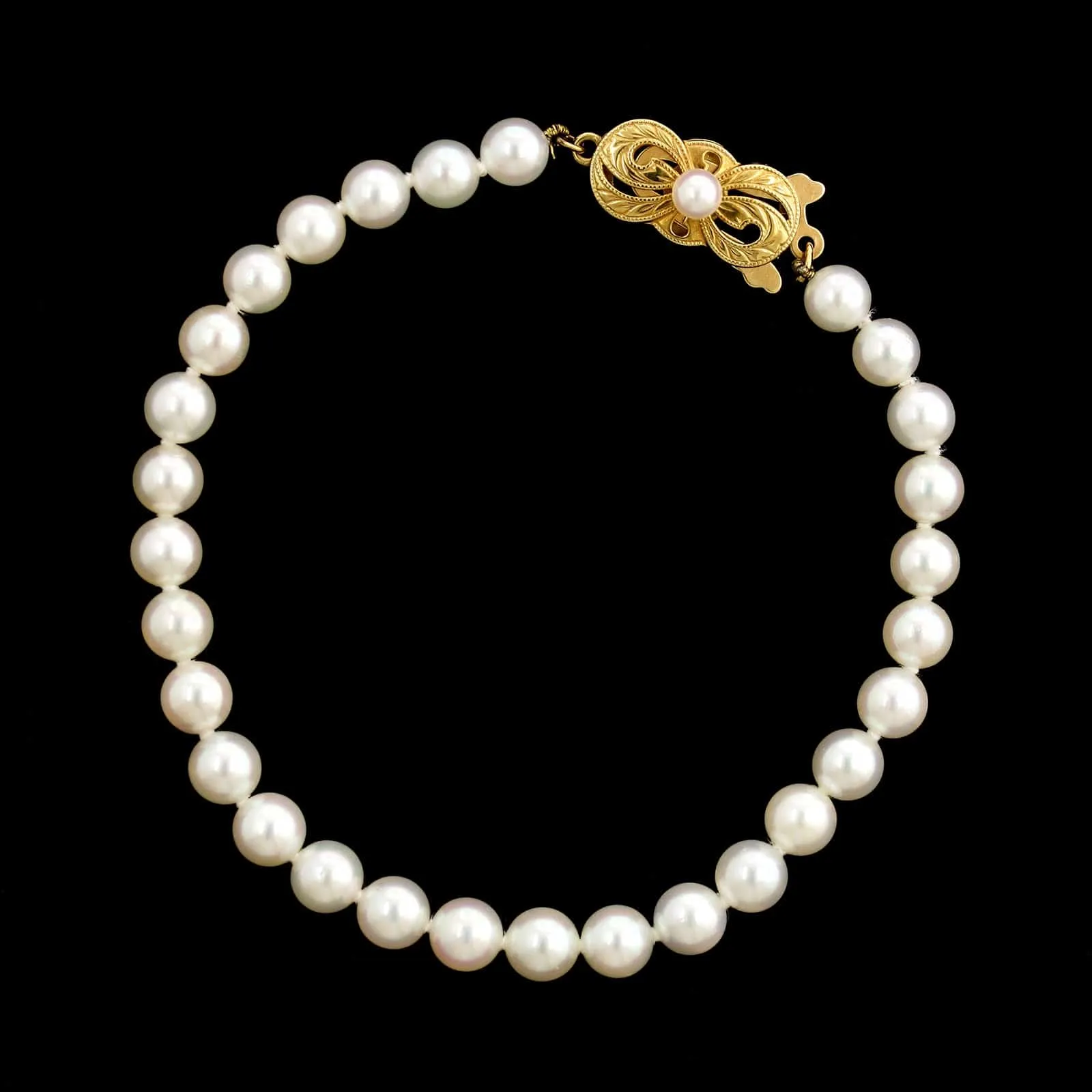 Mikimoto Estate Akoya Cultured Pearl Bracelet