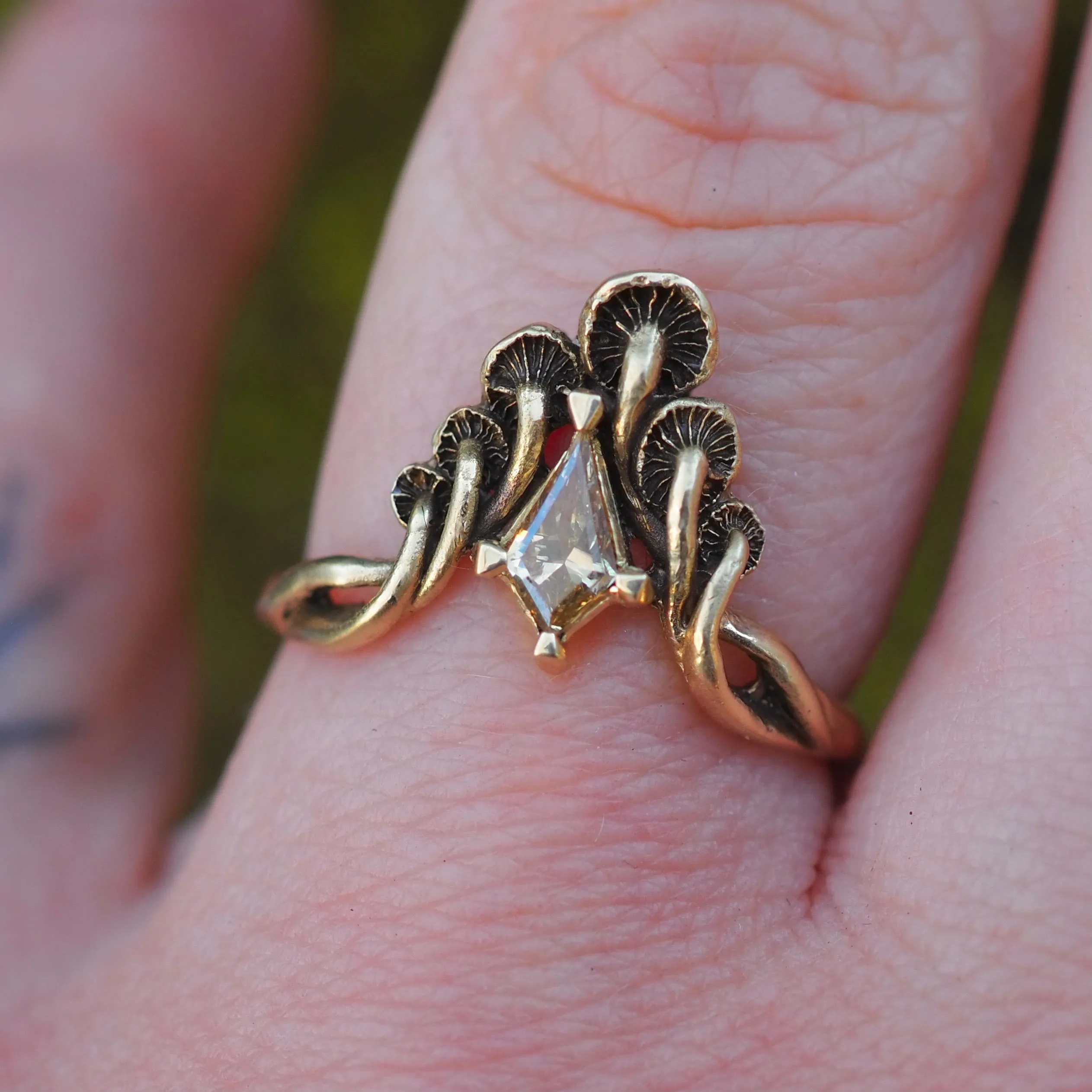 Mushroom peak ring