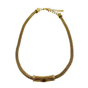 Napier Gold & Topaz Choker Necklace Vintage