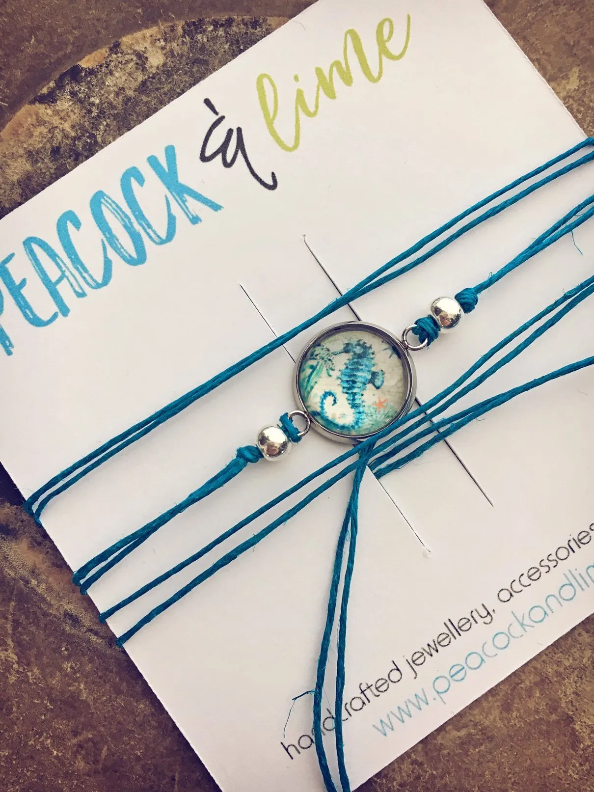 ocean themed beachy tie wrap hemp bracelets