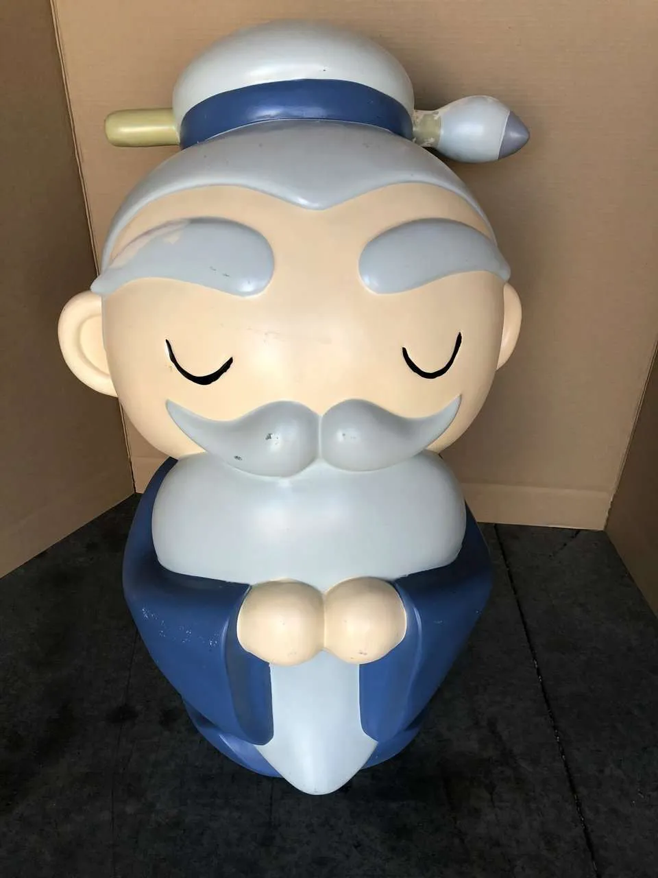 Old Man Avatar Japanese Character Store Display "Eyes Closed" - Pre-Owned