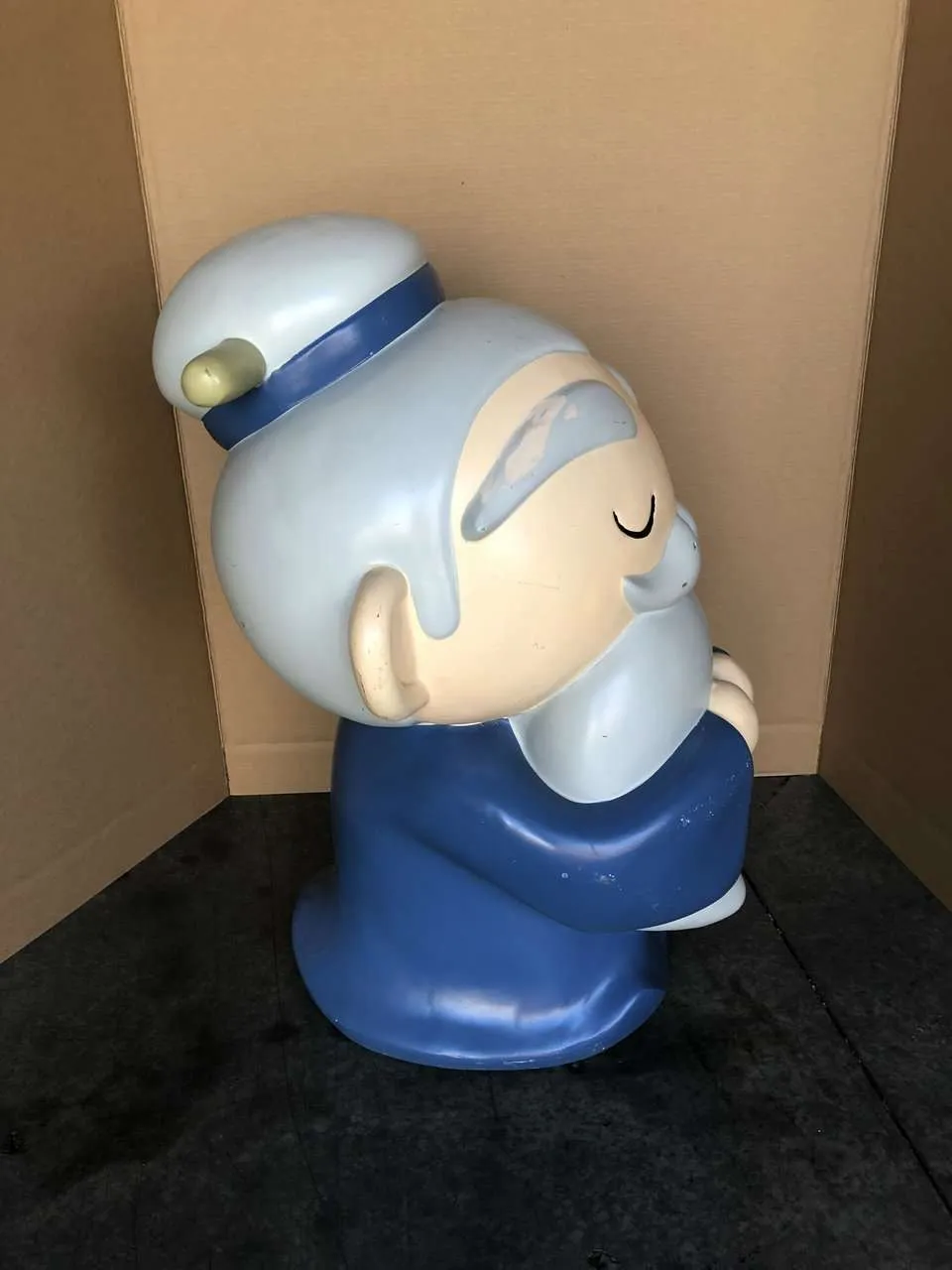 Old Man Avatar Japanese Character Store Display "Eyes Closed" - Pre-Owned