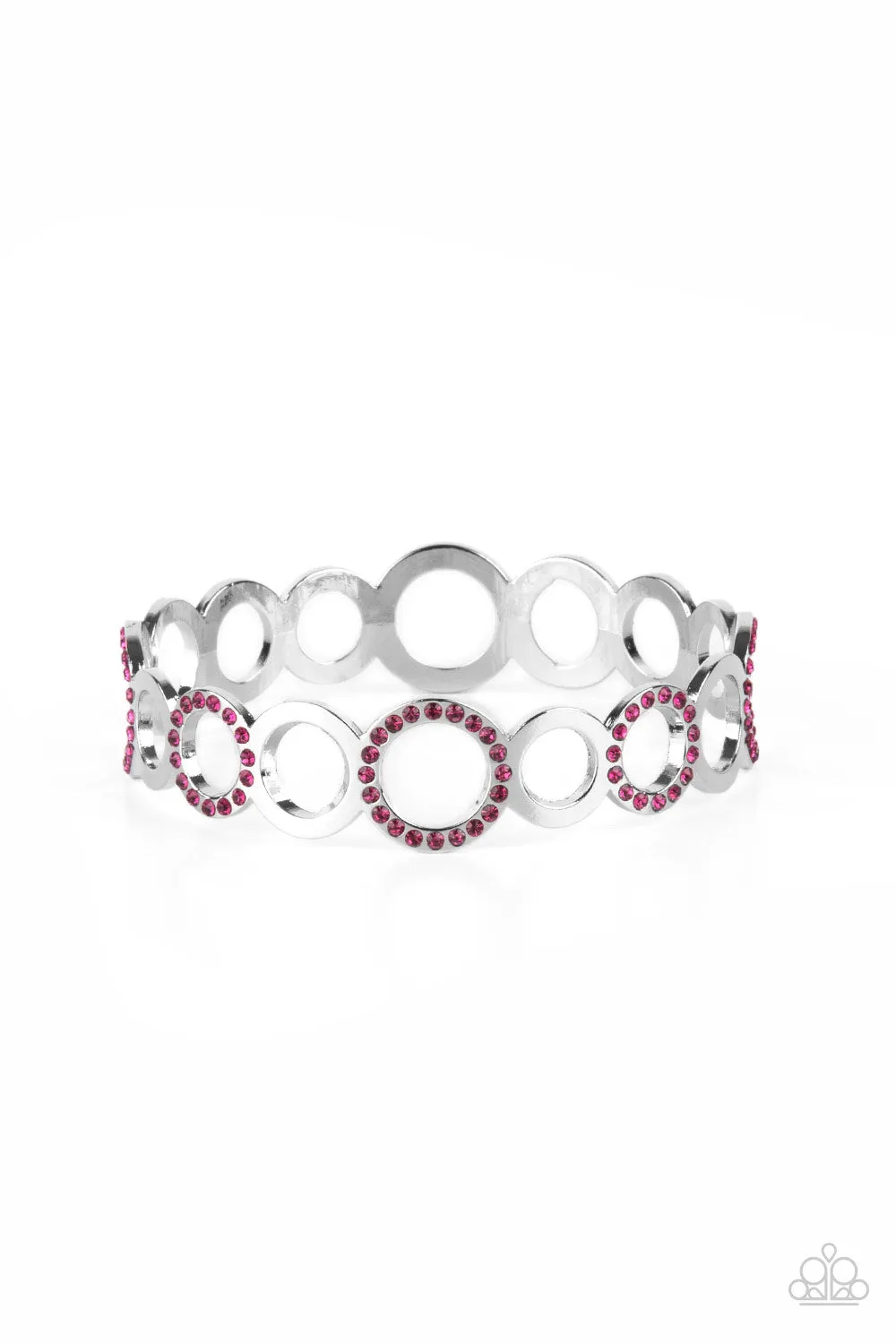 Paparazzi Future, Past, and POLISHED - Pink Bracelet