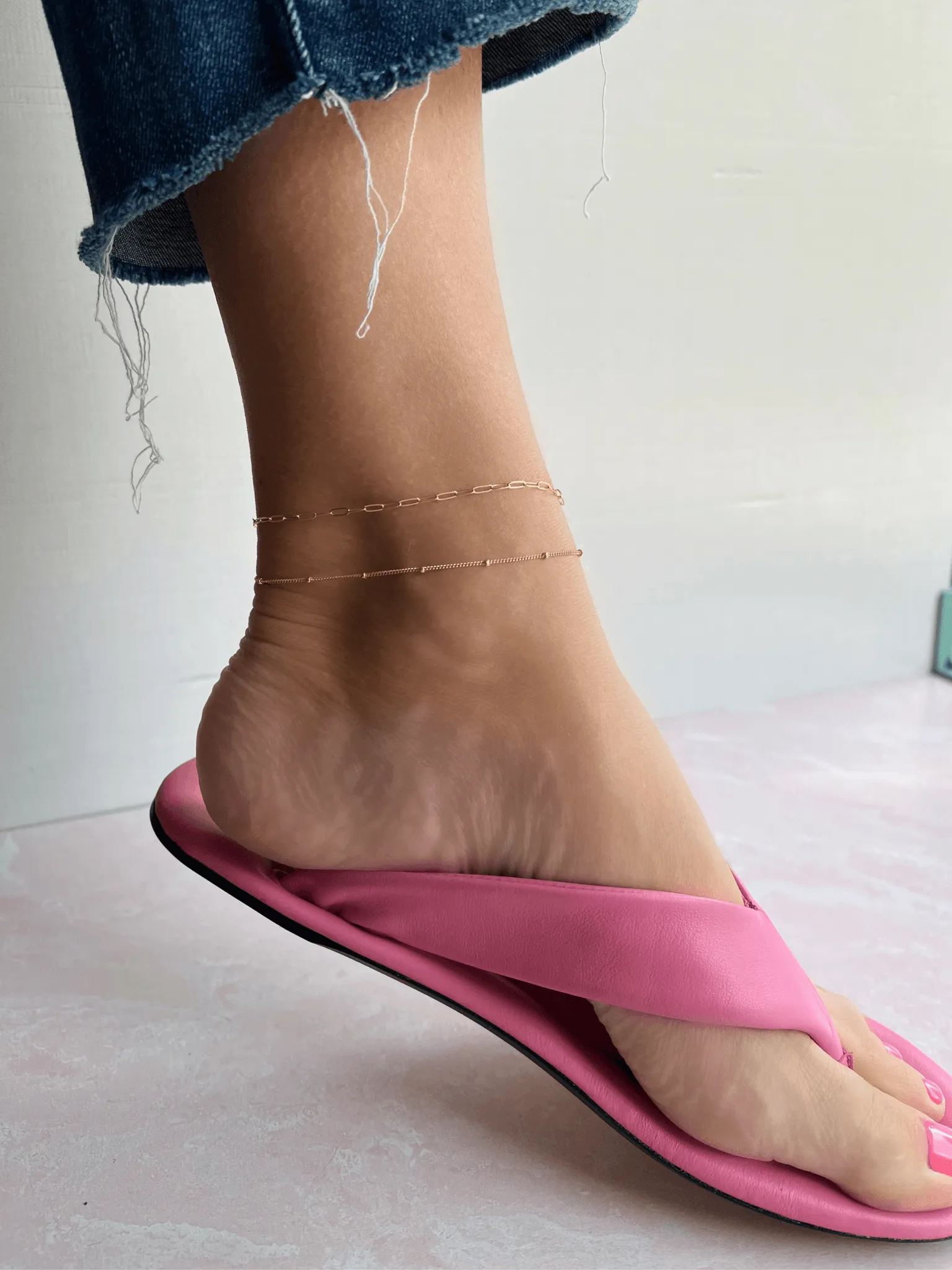 Paperclip 'XS' Anklet