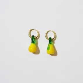 Pear Hoop Earrings