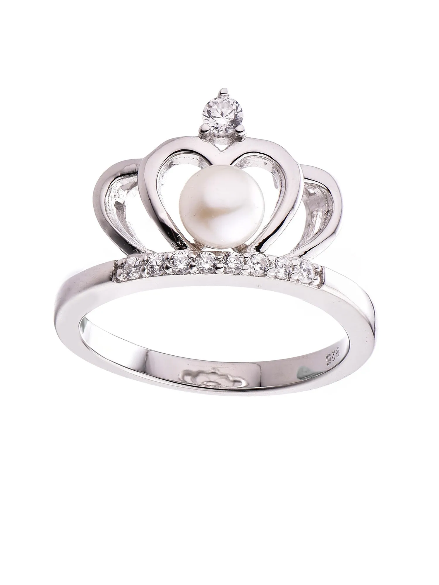 Pearl Princess Ring In 925 Sterling Silver