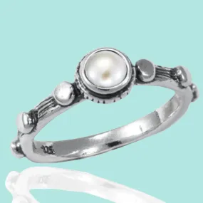 Pearl Silver Ring for Woman buying online, silver rings for women