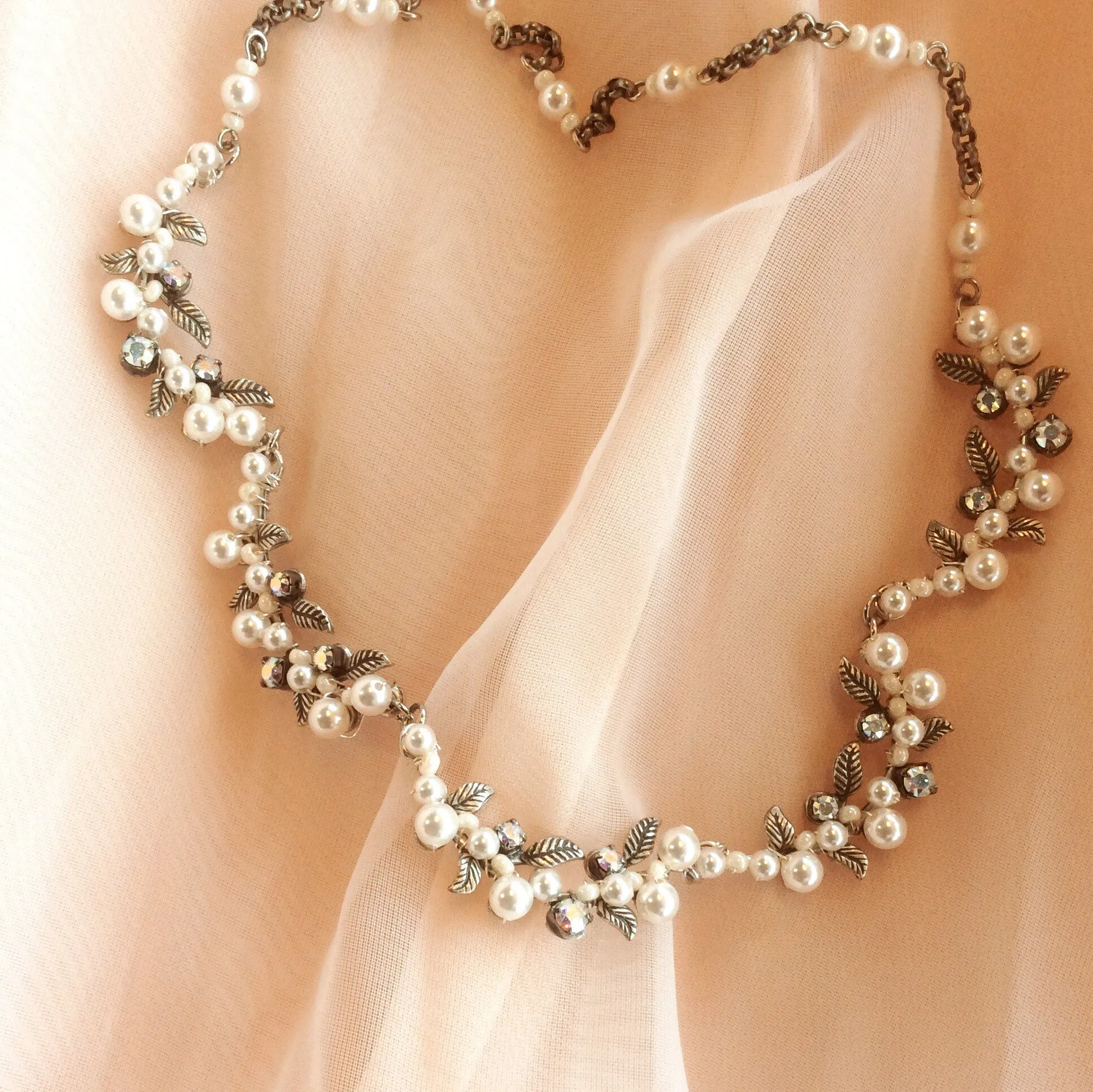 Petite Flora Pearl Necklace