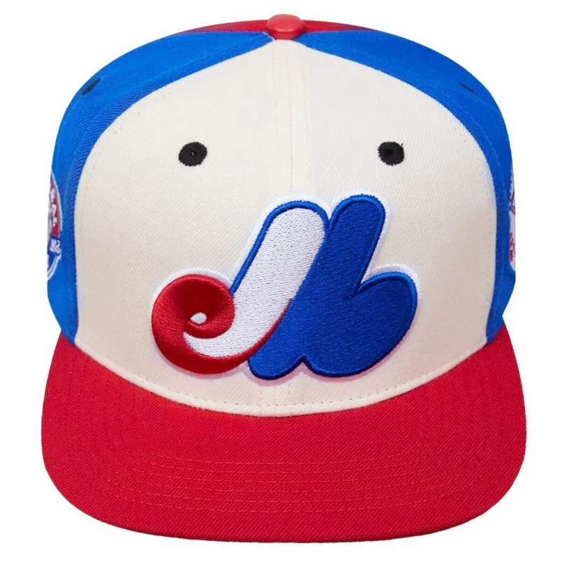 Pro Standard Montreal Expos Retro Primary Logo Snapback (Eggshell/Royal Blue)