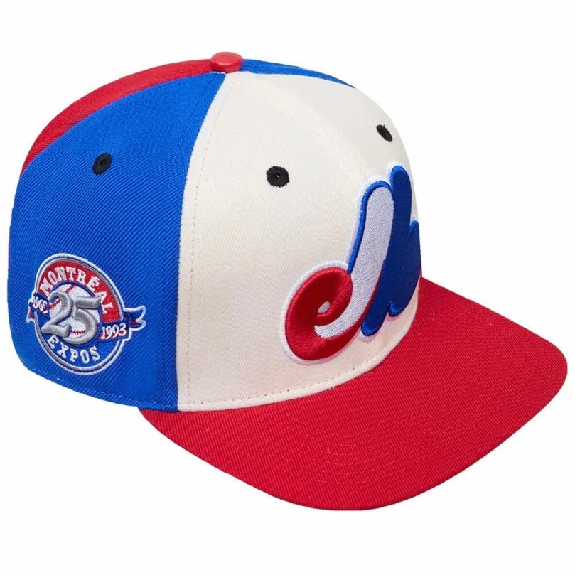 Pro Standard Montreal Expos Retro Primary Logo Snapback (Eggshell/Royal Blue)