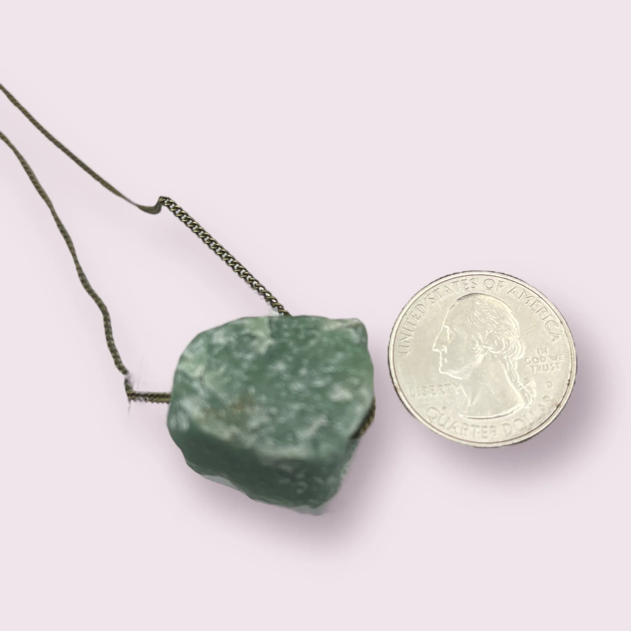 Raw Green Aventurine Choker Necklace