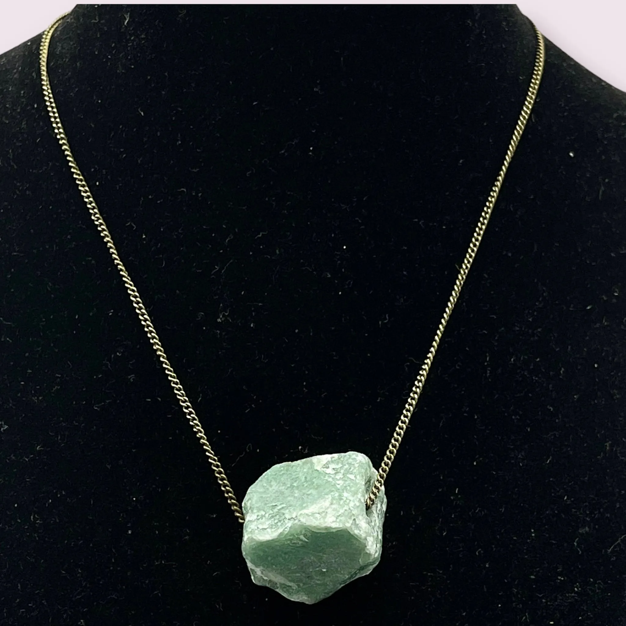 Raw Green Aventurine Choker Necklace