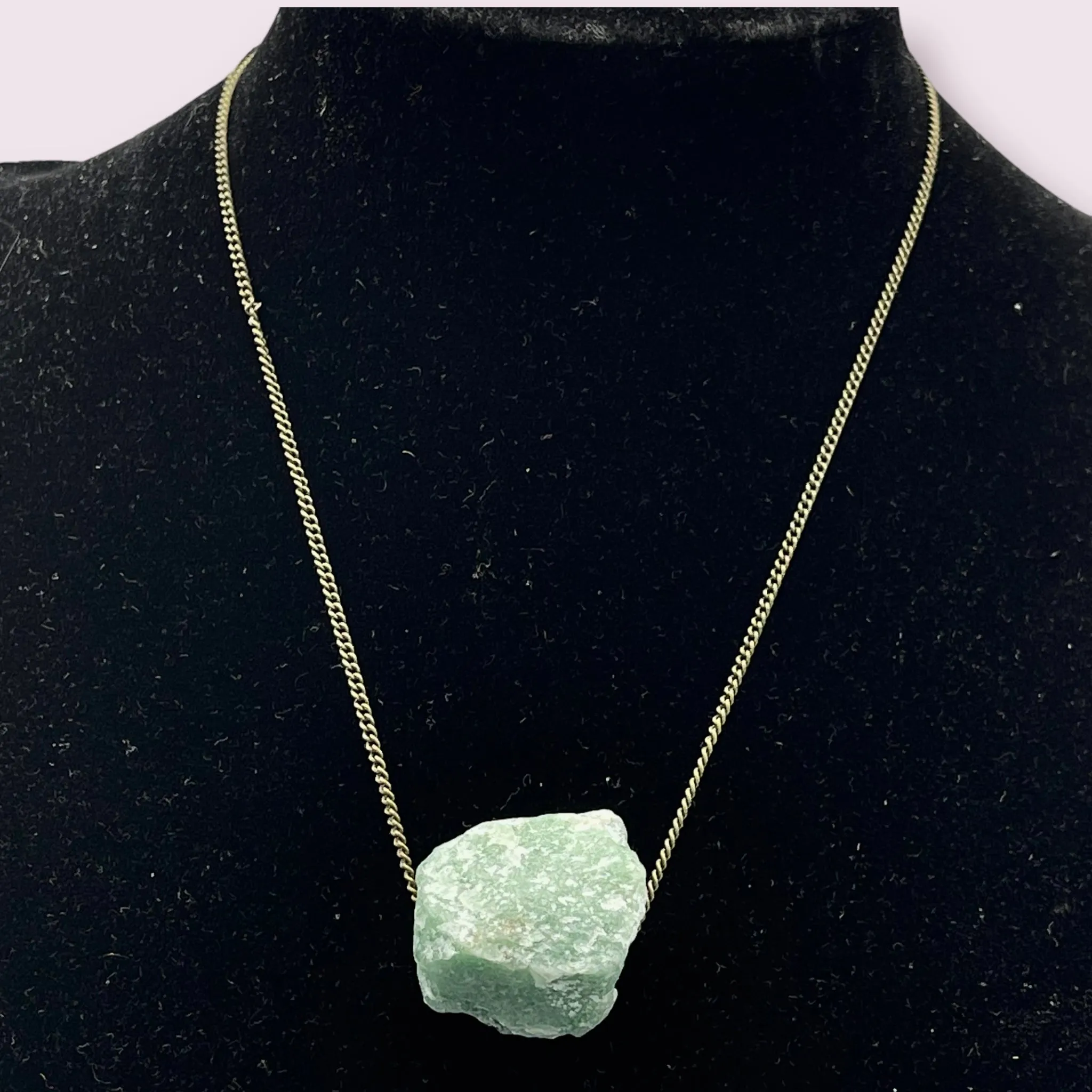 Raw Green Aventurine Choker Necklace