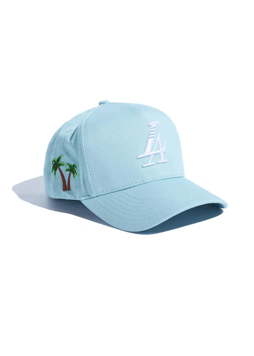 Reference PARADISE LA TRUCKER Hat (BABY BLUE)