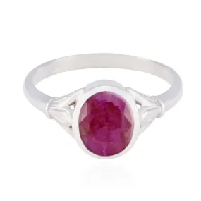 Riyo Elegant Gemstone Indianruby Silver Rings Jewelry Pawn Shop