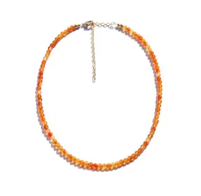 SALE - The Orange Carnelian Beaded Necklace