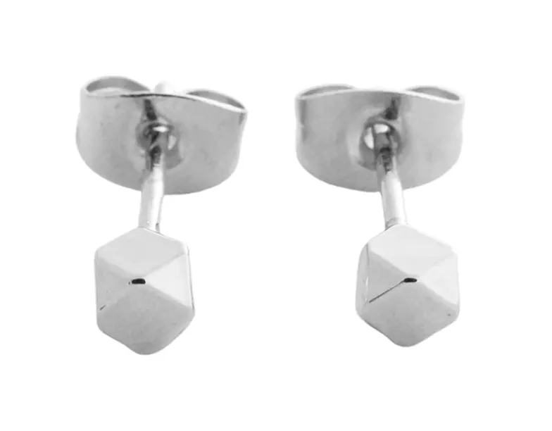 Silver Comet Stud Earrings