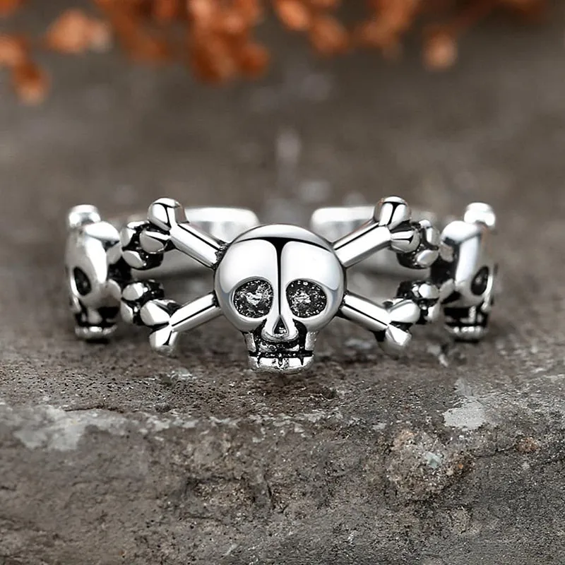 Skulls and Crossbones Ring