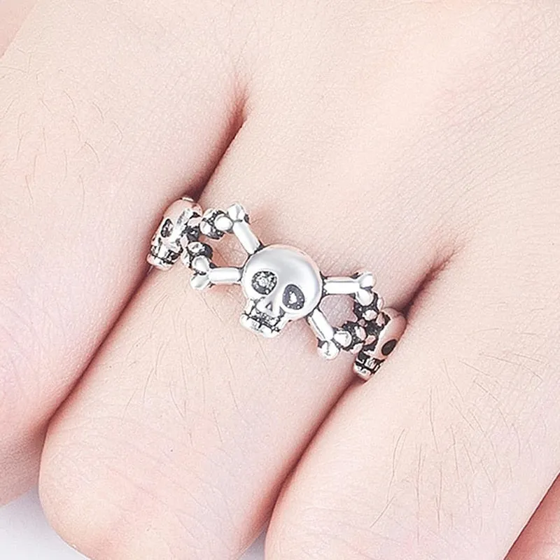 Skulls and Crossbones Ring