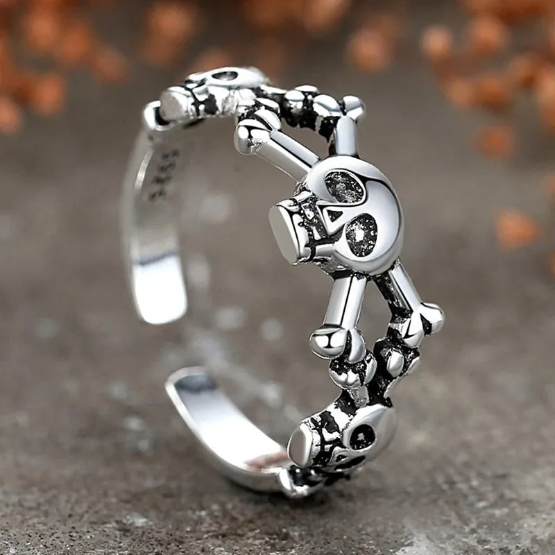 Skulls and Crossbones Ring