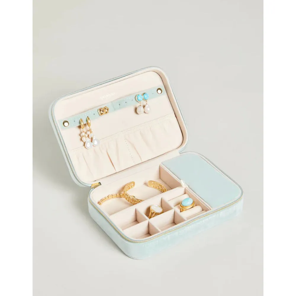 Spartina XL Jewelry Travel Case  - Sea Foam Velvet