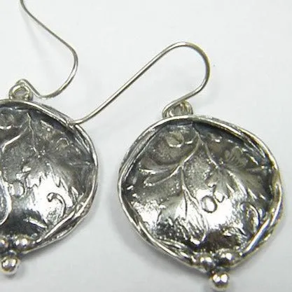 Sterling silver earrings, Dangle Earring, silver earrings handmade, earrings for women, leaf earrings, nature inspired jewelry