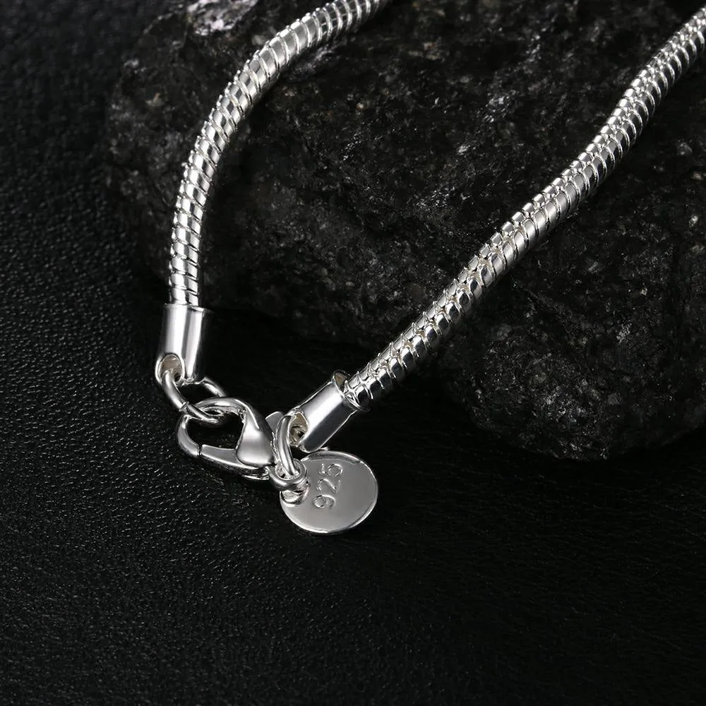 Sterling Silver Wedding Jewelry Necklace