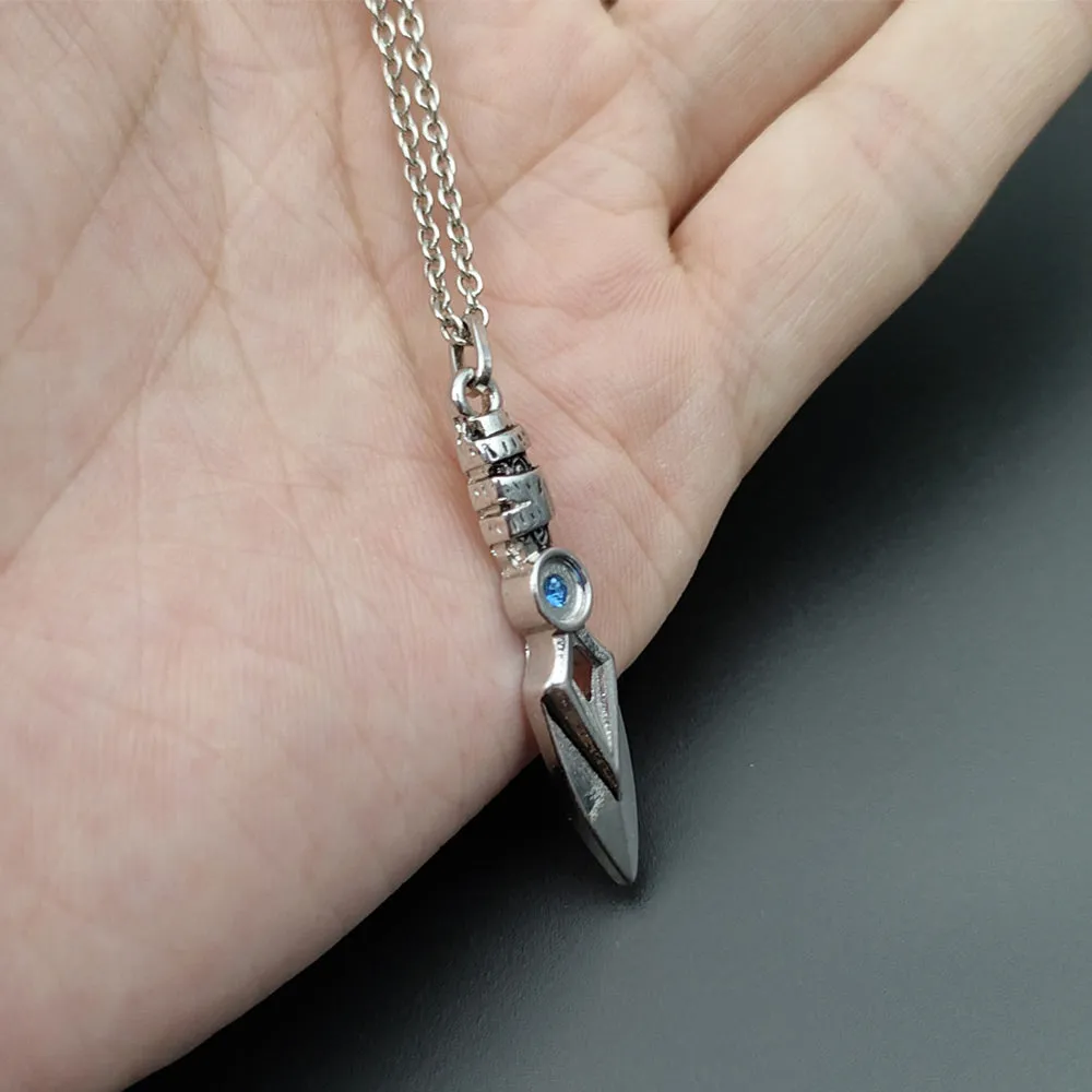 Valorant Necklace Jett Cosplay Blade Storm Knife Pendant Choker Fashion Jewelry Accessories Toy Gifts