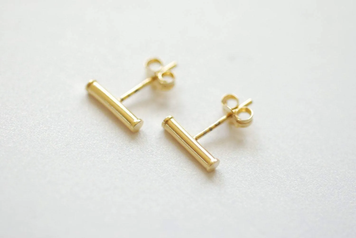 Wholesale Sterling Silver, Gold, Rose Gold, Bar Earrings, Bar Stud Earrings, Line Earrings, Minimal Post Earrings, Ear Climbers, earring ear crawlers